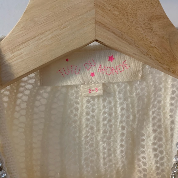 NWT size 2/3 Tutu Du Monde Baby's Breath Shrug - Picture 1 of 3